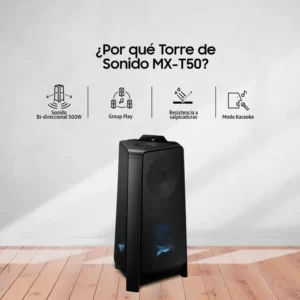 Torre de Sonido Samsung MX-T50 500W Bluetooth Caracteristicas